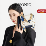 ESSONIO意大利品牌包包女包奢侈女士单肩包母亲情人节送女友老婆生日礼物 白蓝色