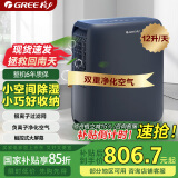格力（GREE）【轻音小体积 适用单间24平】除湿机/抽湿机家用卧室客厅除湿器升级负离子净化送礼DH12ENA1A