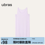 ubras虞书欣同款云棉草本背心裙女士睡衣女连衣裙草本款不带杯-粉紫S