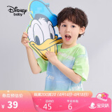 迪士尼（DISNEY）童装儿童男童短袖T恤棉质针织上衣打底衫24夏DB321BE02渐变110