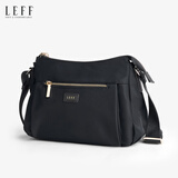 莱夫女包2025新款牛津布斜挎包女小包多层轻便帆布中老年妈妈包大容量 黑色 经典黑色 小包