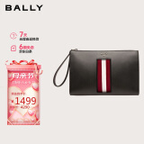 BALLY巴利【限时折扣】男包皮革条纹手拿包手抓包信封包6302464 礼物