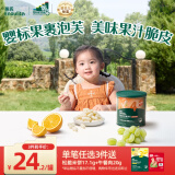 英氏（Engnice）婴幼儿果裹泡芙白葡萄橙味 婴儿零食泡芙条宝宝零食辅食40g