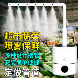 松兴（SONGXING）超市蔬菜喷雾保鲜加湿器大功率水果火锅店摆摊大喷雾大容量空气增湿机商用工业车间降尘除静电 25升八核机械版（加配自动加水装置） 单机+四向喷雾头