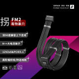 首席玩家（1st player）12V-2X6电源线ATX3编织定制线转接显卡模组线ATX3.1 5090 【双90度角版】编织模组线 黑