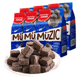 马奇新新 马来西亚进口威化点心休闲零食夹心饼干多口味下午茶曲奇蛋卷 香草味威化90g*6