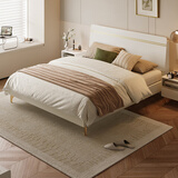 林氏家居床双人床1.5米高箱储物床现代简约榻榻米床收纳单人床家具JH4A 实木排骨架|白床（实木排骨架） 1800mm*2000mm