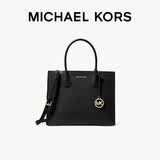 MICHAEL KORS礼物轻奢MK女包MERCER皮质手提单肩斜挎托特包大号黑色礼物礼物