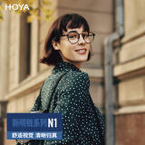 豪雅（HOYA）镜片新明锐N1非球面1.5唯钻膜现片眼镜片防紫外线近视配镜片1片