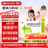 双鲸 维生素AD滴剂（胶囊型）30粒一岁以上 防治佝偻病夜盲症用于预防和治疗维生素A及D缺乏症ad婴儿ad滴剂