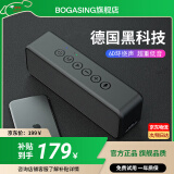 BOGASING M6德国无线蓝牙音箱超重低音炮大音量 户外迷你音响便携hifi高音质电脑桌面小型音箱防水超长续航 星耀黑【30W大功率+6D环绕音】 【无损音质+蓝牙5.3+影院级】