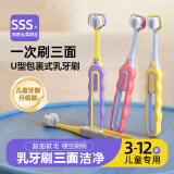DR.BAEK韩国儿童三面牙刷软毛牙刷3-6-12岁宝宝专用乳牙刷包裹式三头牙刷 儿童三面牙刷【2盒】