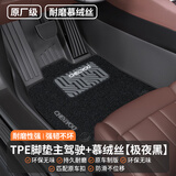 车丽友（CHELIYOU）专用汽车脚垫主驾驶单片丝圈地毯双层TPE单独正副驾司机位全包围 【TPE主驾】TPE+慕绒丝黑 单主驾驶