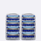 吉利适配德国进口致顺刀头吉利刮胡刀5层刀片剃须刀手动锋隐5层刀架 8刀头