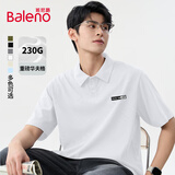 班尼路（Baleno）polo衫男夏季重磅休闲宽松短袖男士潮牌穿搭高级感翻领男款上衣