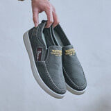 回力鞋新款春季男鞋一脚蹬懒人鞋轻便防滑平底休闲鞋纯色软底帆布鞋 WLY-3228灰色 43