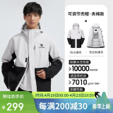 骆驼户外夹棉冲锋衣硬壳防水外套男2024新款防雨进藏登山服女