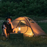 牧高笛（MOBIGARDEN）冷山3帐篷 户外露营徒步防风防雨三人帐篷 NXZQU61008 暖沙色