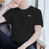 彪马（PUMA）t恤男装 夏季新款休闲上衣跑步半袖透气宽松圆领纯棉运动短袖男 黑色-纯棉透气/亲肤柔软 L (180/100A)