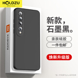 HOLDZU【天使眼】适用小米10手机壳小米10保护套液态硅胶防摔镜头全包超薄磨砂男款女生新--石墨黑
