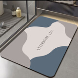 简美家浴室卫生间门口吸水地垫家用入户门防滑脚垫子厕所洗手间卫浴门垫