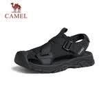 骆驼（CAMEL）户外休闲魔术贴包头洞洞沙滩运动凉鞋男 G14M076677 夜黑色 42