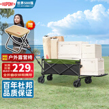杜邦（DU PONT）户外露营推车野餐营地拖车旅游摆摊搬运车购物小拉车折叠推车