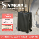 爱华仕行李箱男拉杆箱女大容量旅行箱万向轻便飞机轮28英寸密码箱骑士黑