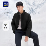 HLA海澜之家棉服男冬季立领精致硅胶标外套男冬季