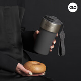HOLOHOLO陶瓷保温杯 男女士高颜值咖啡杯 便携儿童吸管杯茶水杯子节日礼物