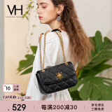 VANESSA HOGAN VH女包茵然软包系列链条斜挎小方包菱格纹单肩包520礼物送女友