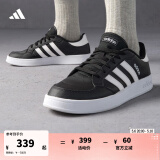 adidas BREAKNET休闲网球文化板鞋男子阿迪达斯官方轻运动 黑色/白色 41