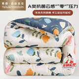 雅鹿·自由自在A类抗菌纤维被子被芯秋冬天季单双人加厚棉被6斤200x230cm 繁花