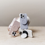 CASETIFY 纯色波漾手机壳 MagSafe兼容 硅胶手机壳 适用于苹果iPhone16/15 Plus/Pro/Max手机保护壳 柔雾紫Magsafe iPhone 16 Pro Max