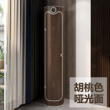 天诚华信（TIANCHENGHUAXIN）智能旋转鞋柜消毒杀菌除臭创意鞋架圆形圆柱形家用门口收纳省空间 木纹系列-胡桃色 【杀菌消毒】12层183cm无镜