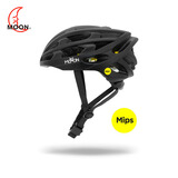 MOON骑行头盔mips系统公路车头盔专业户外自行车头盔男大码安全头盔 黑色 M(55-58CM)