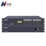 国威GW1000机架式集团程控电话交换机 4-8外线16-48分机 网络电脑软件管理计费酒店叫醒来显 GW1000-4外线16分机