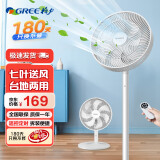 格力（GREE） 电风扇台立两用落地扇家用客厅卧室立式学生宿舍轻音低噪七叶柔风风扇大风量节能耗电低便捷拆装 【遥控款】FS-3015Bh7 格力小白风扇
