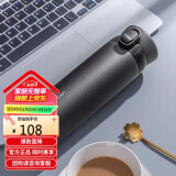 乐扣乐扣（LOCK&LOCK）憧憬弹跳保温杯316男女学生商务便携水杯子450ML黑色 情人节礼物