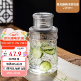 唯铭诺玻璃水壶耐高温冷水壶家用凉水壶复古泡茶养生花茶壶凉白开扎壶