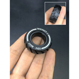 阿尔刻机械C段落指环EDC解压玩具指尖陀螺棘轮戒指手指玩具推牌神器男生 机械指环 车轮黑色