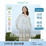 茵曼章若楠同款防晒苎麻棉女装衬衫2025夏季新品衬衣上衣 象牙白1 XL