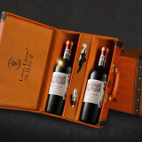 路易拉菲（LOUIS LAFON）法国原瓶进口红酒超级波尔多aop干红葡萄酒750ml*2瓶送礼双支礼盒