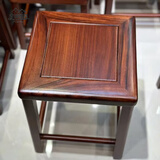 积易木坊木头小凳子非洲酸枝小方凳家用客厅新中式椅子实木小矮凳红目板凳 长28*宽28*高32，5号新款