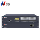 国威GW1000机架式集团程控电话交换机 4-8外线16-48分机 网络电脑软件管理计费酒店叫醒来显 GW1000-4外线32分机