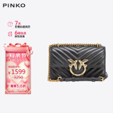 PINKO【限时折扣】女包小号羊皮绗缝包链条飞鸟包燕子包斜挎单肩包