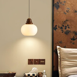 博艾特卧室床头吊灯法式中古风新中式复古高级感可升降鱼线小吊灯氛围灯 02款单头-常规款