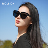 MOLSION陌森太阳镜明星同款大框墨镜男女款MS3129&MS3128 MS3129C10 偏光