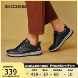 斯凯奇（Skechers）男鞋夏季商务皮鞋舒适板鞋透气软底轻便休闲鞋户外工作鞋210835