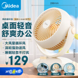 美的（Midea）【小型风扇】轻音台式桌面空气循环扇家用柔风电风扇宿舍办公迷你台扇落地扇空调伴侣 GAF18AD